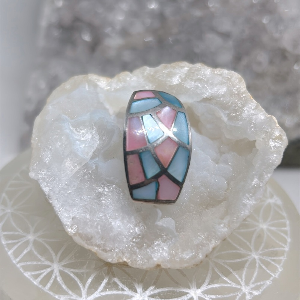 Vintage Mother of Pearl slider pendant